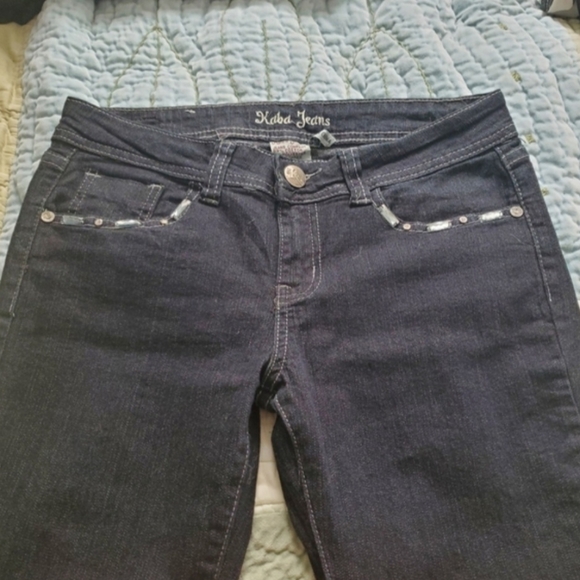 NWOT Black Skinny Jeans With Bling - Picture 3 of 4